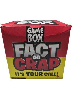 Fact Or Crap Trivia Card Game Box Ages 12+ Fast Paced Fun Cards Instructions